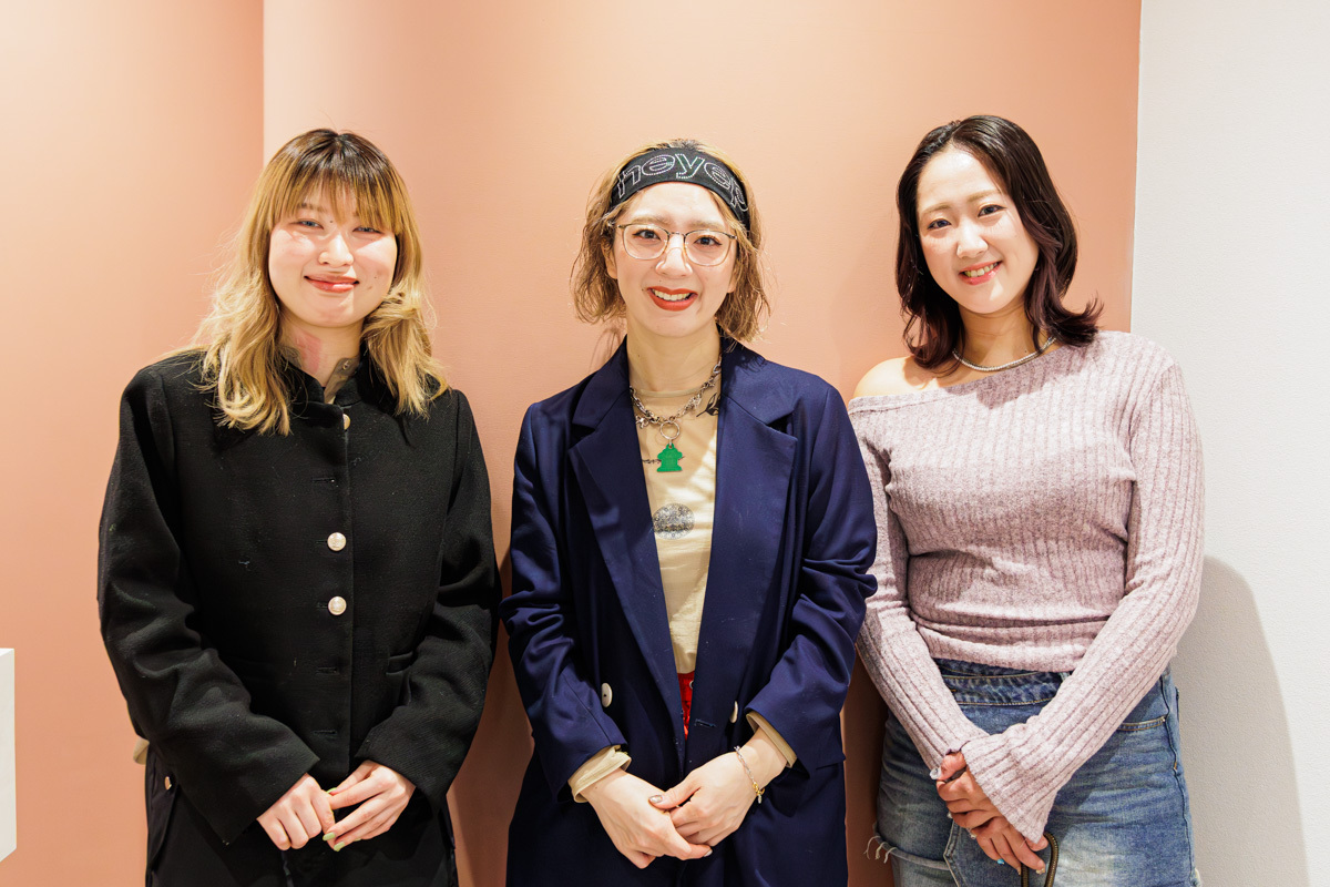 左から田中亜澄（Savoir GRANMASH）、山下萌々子（MaruQuee de mashu）、浦島菜月（ケア神戸）