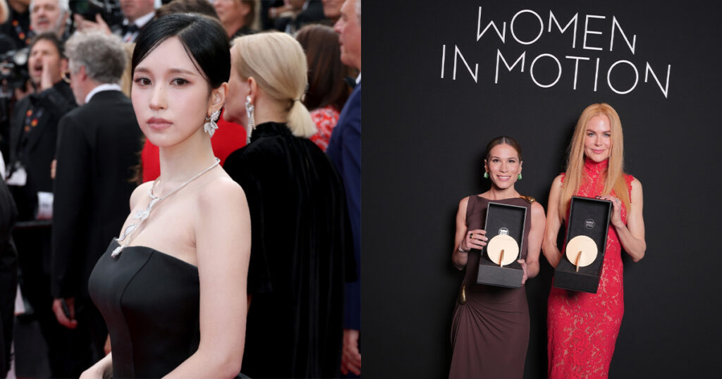 TWICEミナが「カンヌ」デビュー　ニコール・キッドマン受賞の「ウーマン・イン・モーション」にも出席 - WWDJAPAN