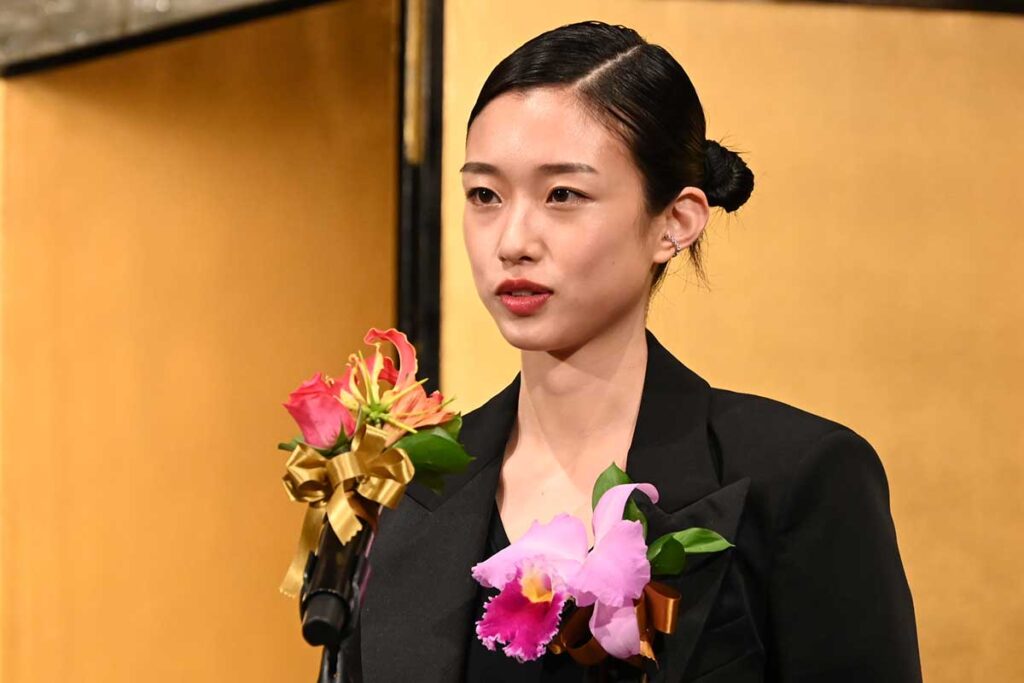 授賞式に出席した河合優実【写真：ENCOUNT編集部】