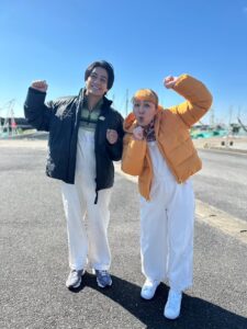 髙橋海人と丸山桂里奈の写真