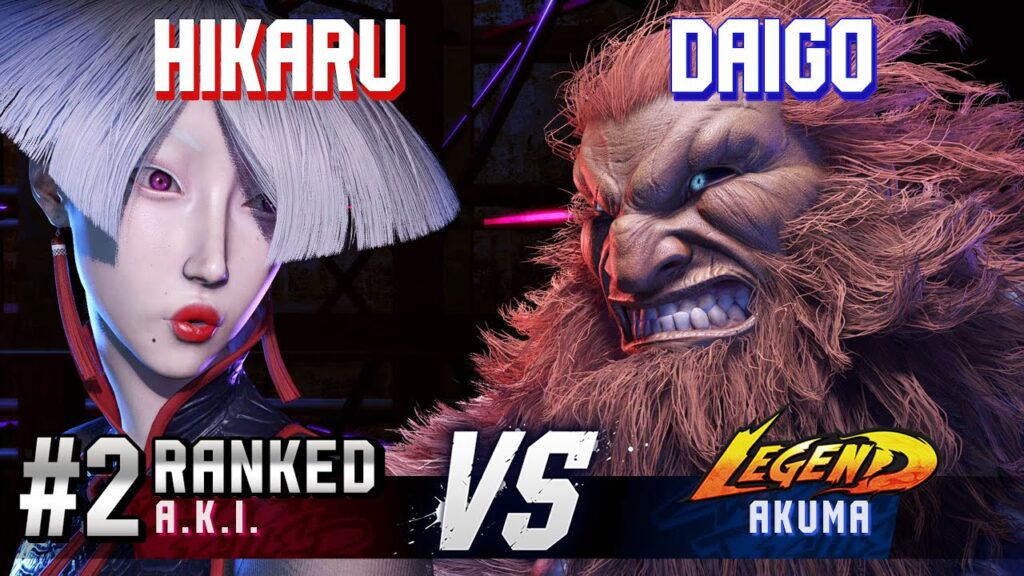 SF6 ▰ HIKARU (#2 Ranked A.K.I.) vs DAIGO (Akuma) ▰ High Level Gameplay