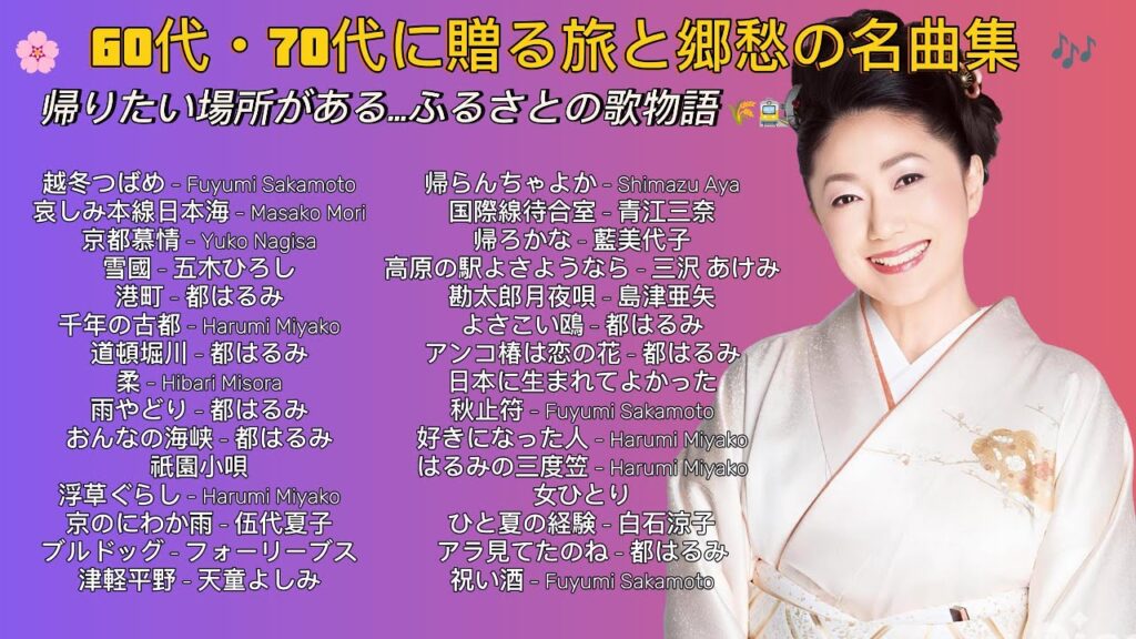 🎵 60代・70代に贈る旅と郷愁の名曲集 〜 帰りたい場所がある…ふるさとの歌物語〜 🌾🚉