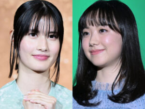 （左から）橋本愛、芦田愛菜