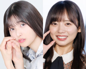 （左から）五百城茉央、齊藤京子