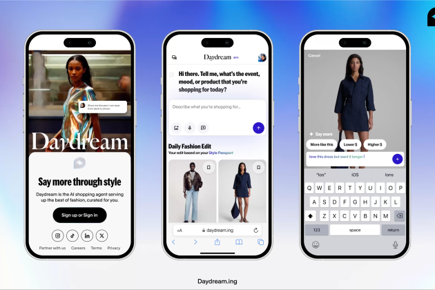 Daydreamが世界初のAIファッションショッピングエージェントとしてローンチ。