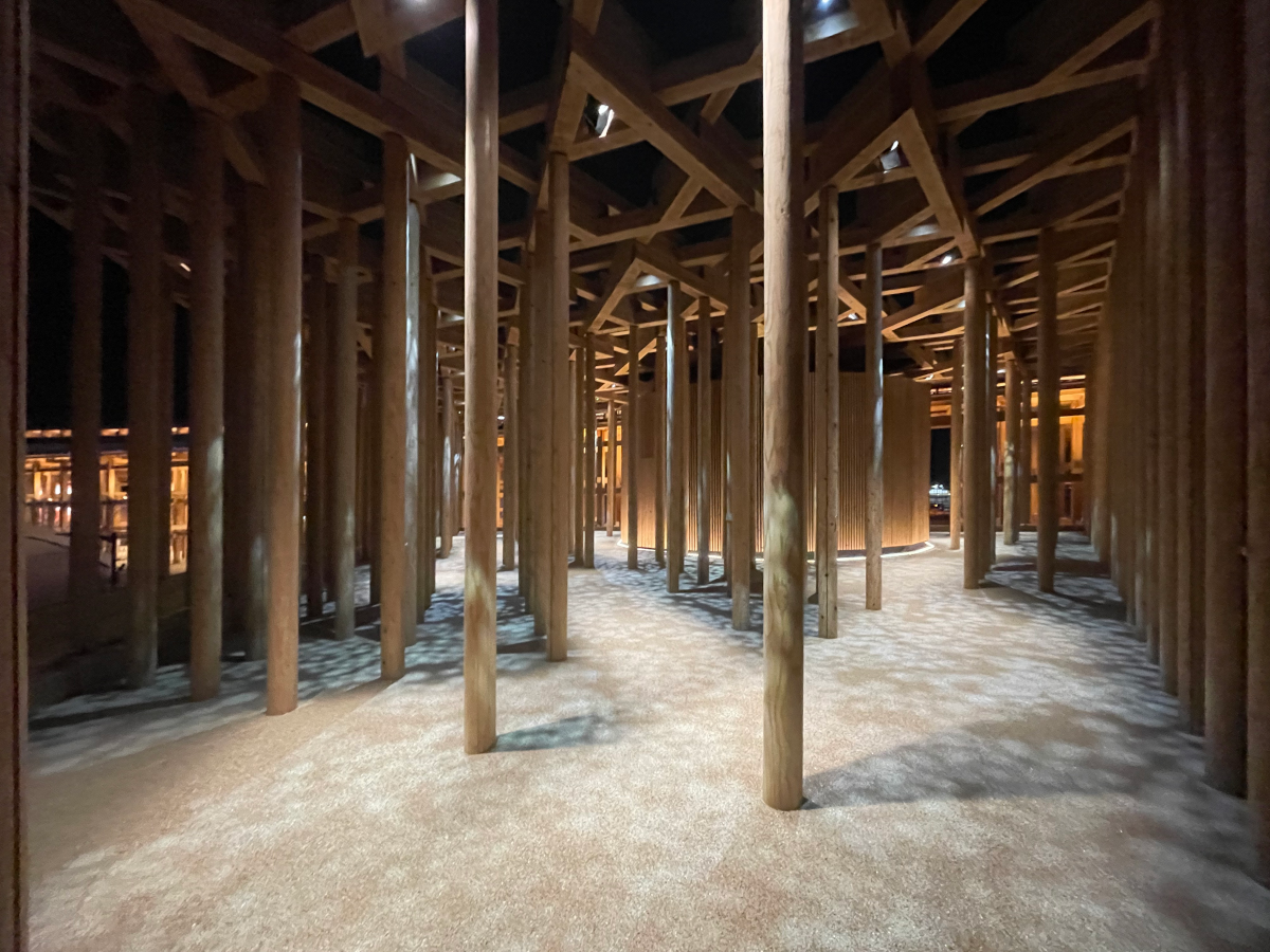 ウズベキスタンパビリオン_パーゴラ夜