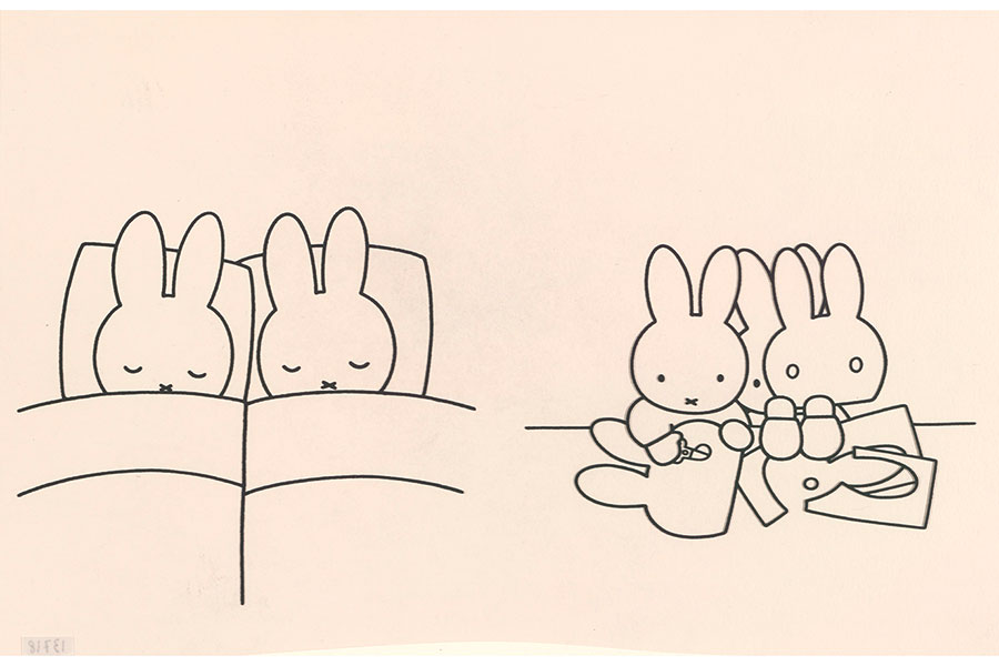 『うさこちゃんおとまりにいく』1988年印刷原稿