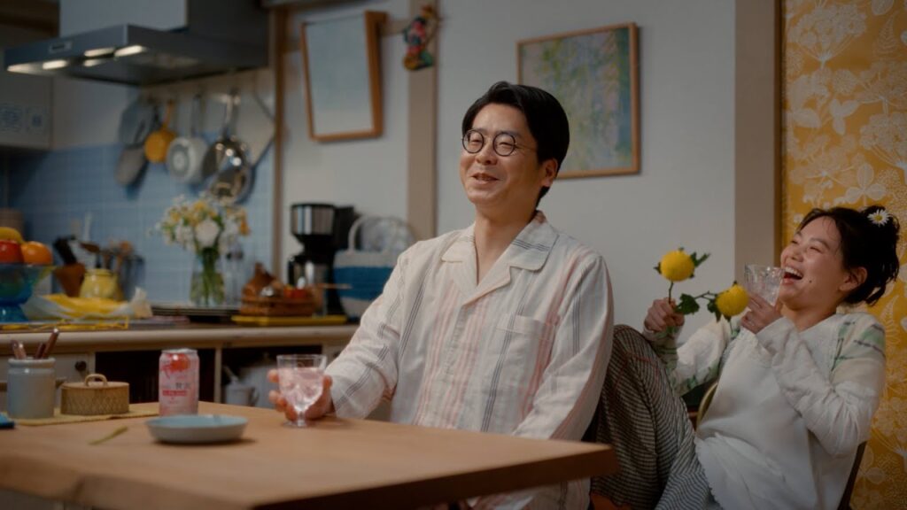 アサヒよわない贅沢 WEBCM「よわない日記 -特別な日-」篇 20秒 男性ブランコ