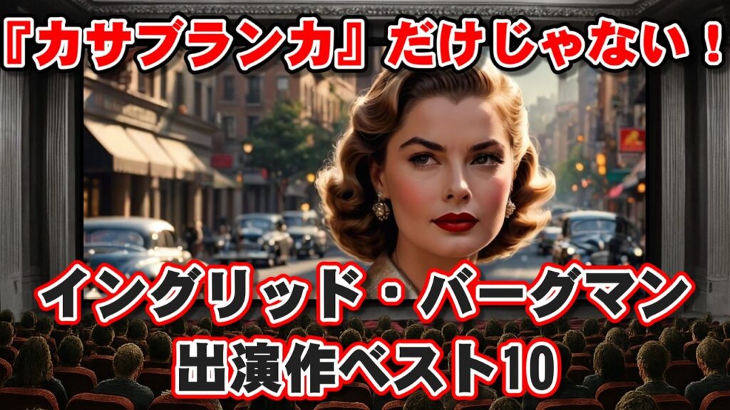 【ゆっくり解説】『カサブランカ』だけじゃない！イングリッド・バーグマン出演作ベスト10