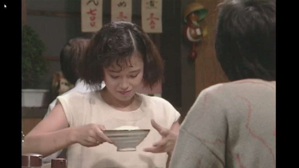 男女7人夏物語の名シーン－定食屋で良介と桃子が相席になる