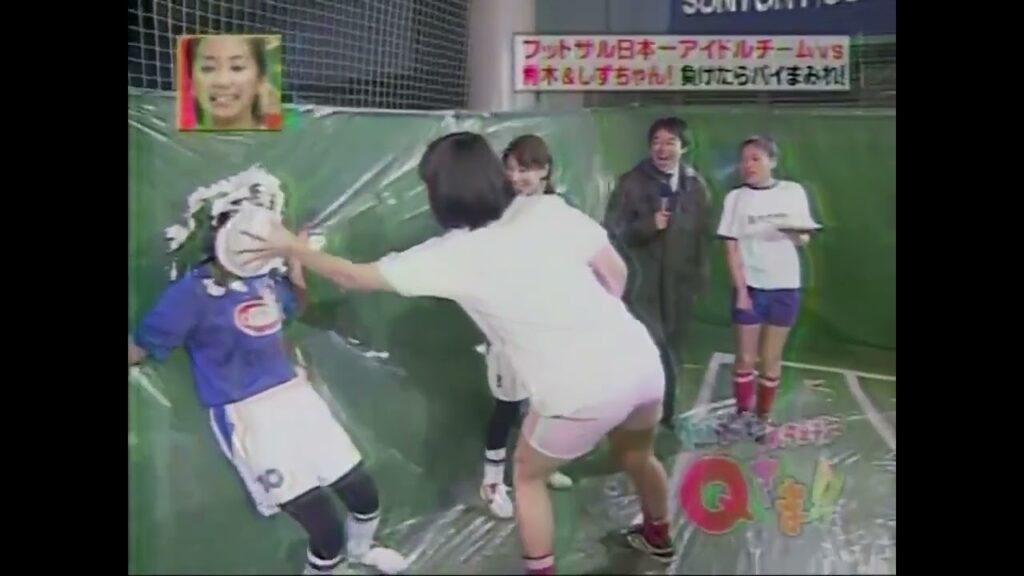 【Qさま】アイドルハンター　小林恵美　持田真樹　顔面パイ