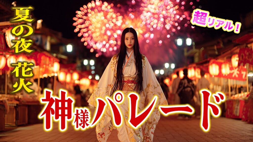 【超リアル】夏の花火　神様パレード〜日本神話の有名人と祭りと人々の夜〜