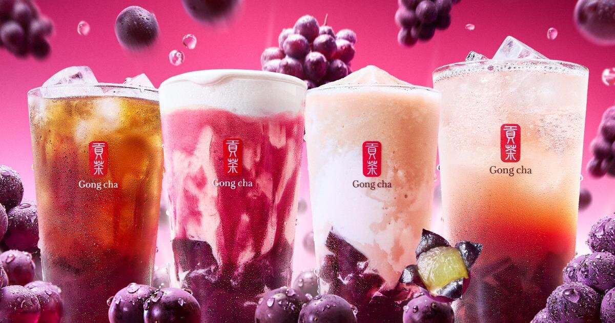 ゴンチャ「あふれる巨峰」ぷるんと巨峰ゼリー×濃厚ソース入り秋限定ミルクティーなど | 写真