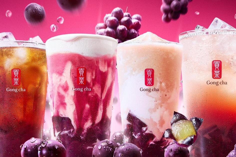 ゴンチャ「あふれる巨峰」ぷるんと巨峰ゼリー×濃厚ソース入り秋限定ミルクティーなど - ファッションプレス