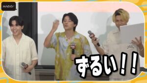 橋本環奈、櫻井海音の投げキスにクレーム 　“青春あるある”対決で反則？　「カラダ探し THE LAST NIGHT」学校プレミア