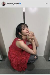 岡田紗佳のインスタグラム（＠ｓａｙａｋａ＿ｏｋａｄａ）より