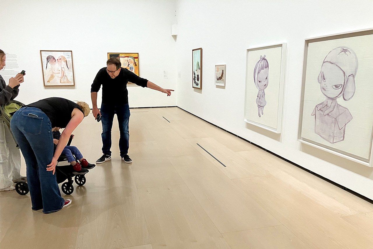 ビルバオ・グッゲンハイム美術館の展覧会で（筆者提供）