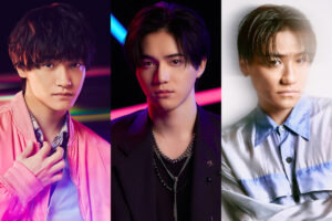 Aぇ! group・佐野晶哉、KEY TO LIT・岩崎大昇、GENERATIONS・小森隼（左から）