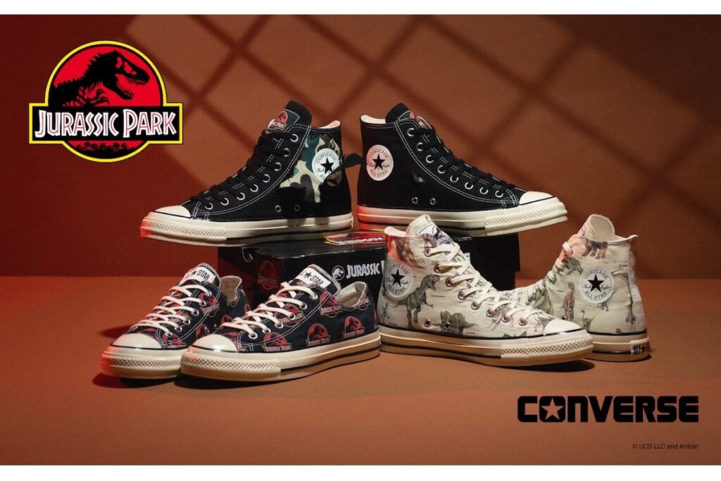 ヴィンテージな風合いで蘇る、名作映画の世界。ジュラシック・パークとコンバースの初コラボにライドせよ！ | FORZA STYLE｜ファッション＆ライフスタイル[フォルツァスタイル]