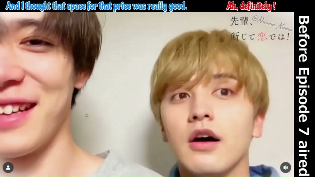 【Eng sub】 Ep⑦-⑧ Instagram comments 先輩、断じて恋では!【Senpai, This Can’t Be Love!】 【Eng sub】 Ep⑦-⑧ Instagram comments 先輩、断じて恋では!【Senpai, This Can't Be Love!】