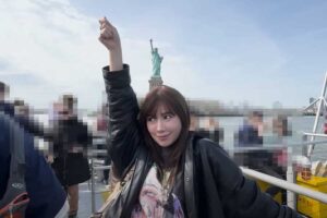 家族でニューヨークを満喫する俳優の仲里依紗さん（画像はスクリーンショット）
