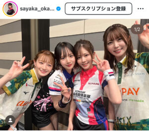 岡田紗佳のインスタグラム（＠ｓａｙａｋａ＿ｏｋａｄａ）より