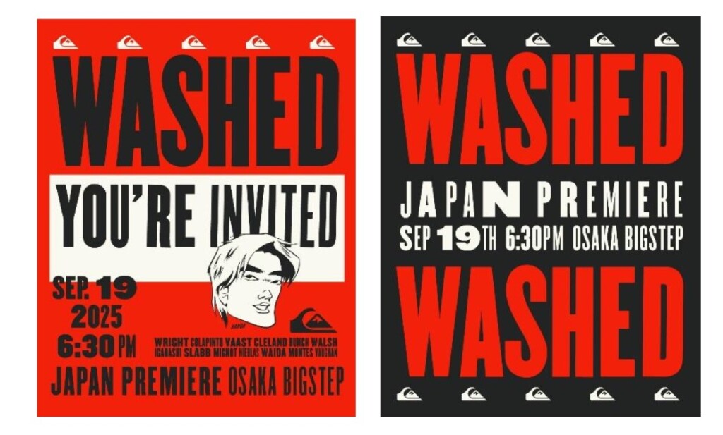 9/19(金) 五十嵐カノアが大阪に初上陸 SURF MOVIE『WASHED』上映会で舞台挨拶、 BOARDRIDERS OSAKA でサイン会開催！