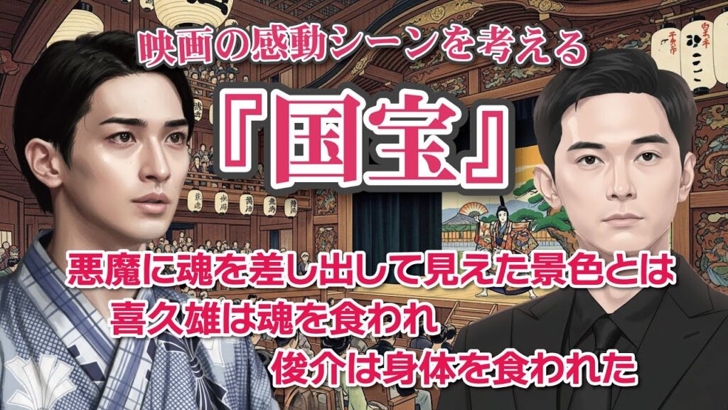 映画『国宝』感動のシーンを考える  悪魔に魂を差し出して見えた景色とは   　　　　喜久雄は魂を食われ 俊介は身体を食われた