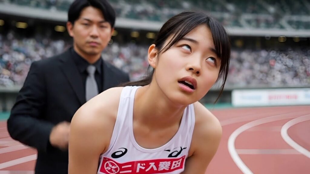 催眠術を体験する陸上女子選手