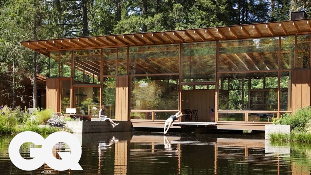 オレゴン州の森の中に作られた、自然と調和する水上の家 | GQ JAPAN