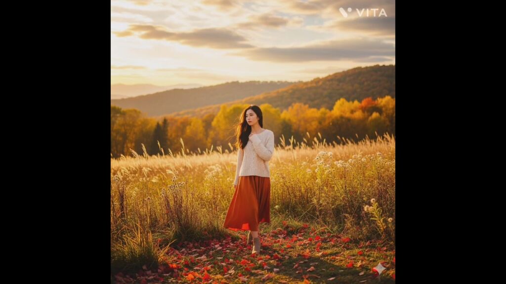 野原の少女：挿入曲「太田裕美：君と歩いた青春」（画像はGeminiで生成）