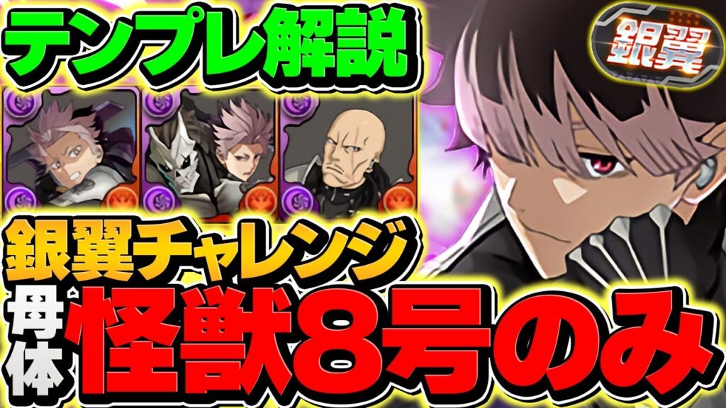 【ガチ接待】鳴海弦で銀翼チャレンジを完全破壊!怪獣8号キャラ多め!代用&立ち回り解説も!【パズドラ】 【ガチ接待】鳴海弦で銀翼チャレンジを完全破壊!怪獣8号キャラ多め!代用&立ち回り解説も!【パズドラ】