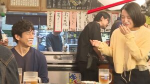 上白石萌音の“生ひげ”姿に西島秀俊＆坂口憲二は衝撃！？「可愛いです」　山崎賢人の“最近笑顔になったこと”とは？　「サントリー生ビール」新CMメーキング＆インタビュー