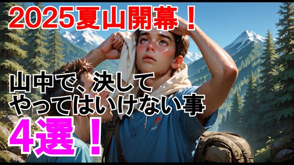 【2025夏山開幕】山中で絶対にやってはいけない事4選!知らなきゃ危険な禁忌とは… 【2025夏山開幕】山中で絶対にやってはいけない事4選!知らなきゃ危険な禁忌とは…