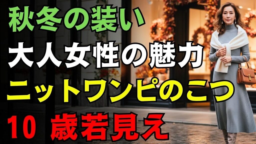 【もう迷わない】2025秋冬ニットワンピース最旬コーデ!大人女性の魅力と品格を格上げする着こなし術 【もう迷わない】2025秋冬ニットワンピース最旬コーデ!大人女性の魅力と品格を格上げする着こなし術