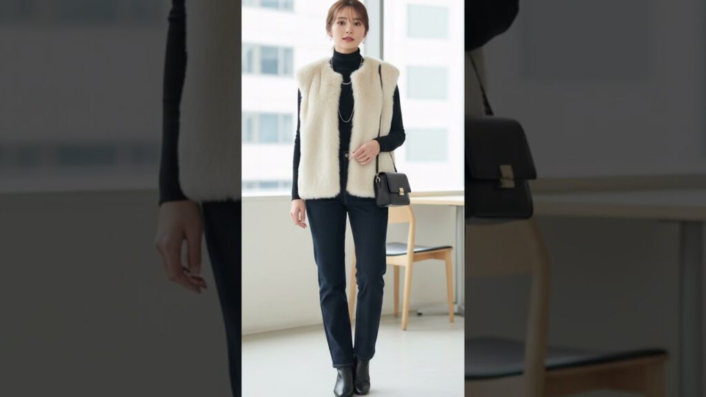 【60代着回し最強】流行りの「ファーベスト」でつくる大人の秋冬コーデ5選🐻‍❄️ ＃ファーベスト#ベストコーデ#秋冬コーデ#着回しコーデ#大人カジュアル#30代コーデ#40代コーデ#YouTubeシ