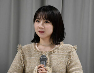 タクフェス初参加の石田亜佑美（撮影・阪口孝志）
