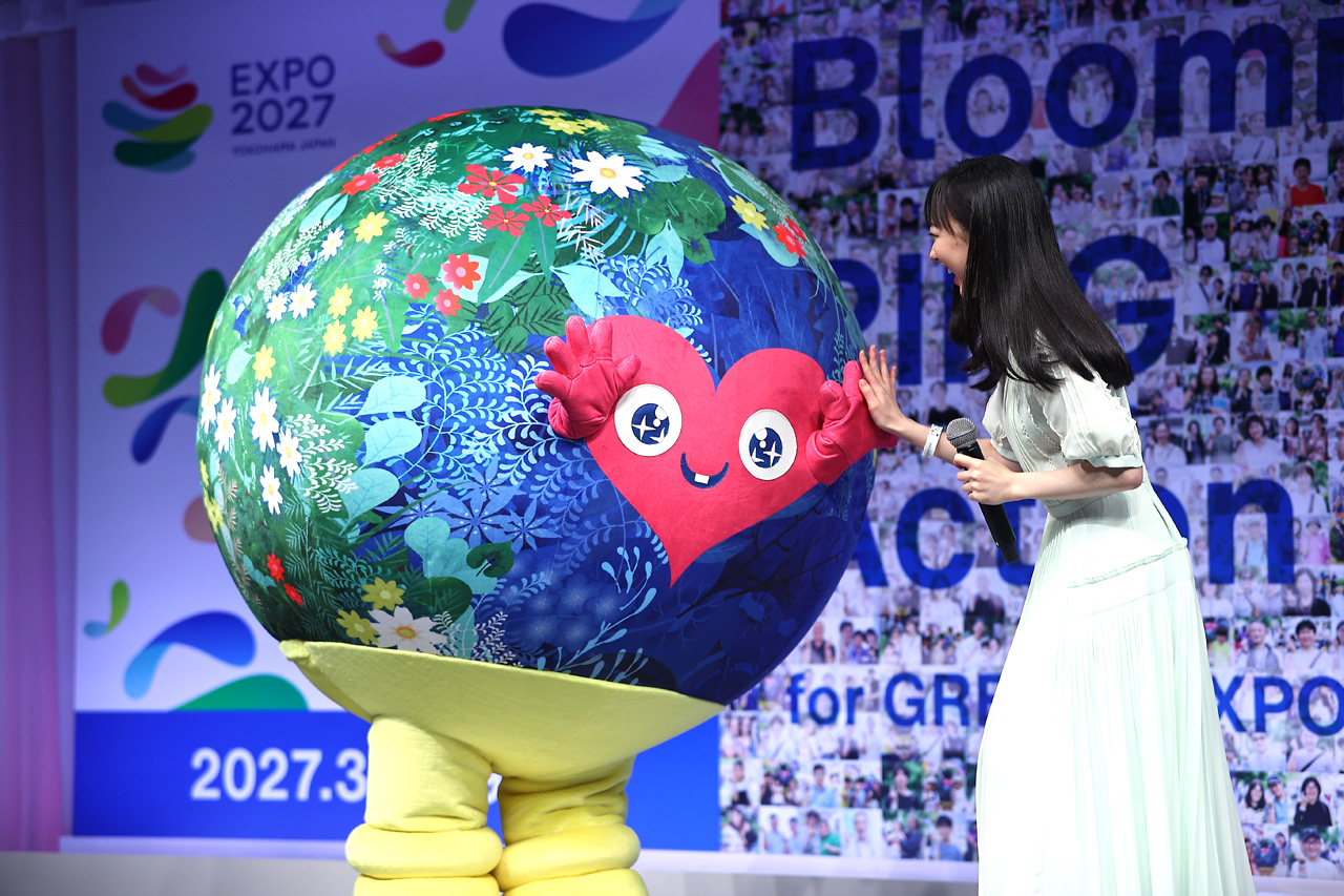 芦田愛菜 トゥンクトゥンクに大興奮!「GREEN×EXPO 2027」500日前で『Blooming RING Action』グラフィックも2