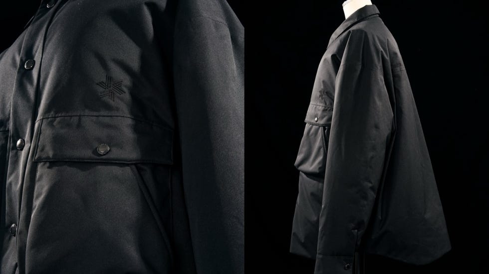 ブラックのダウンシャツ ブラックのダウンシャツ