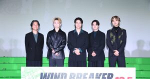 【レポート】水上恒司、木戸大聖、綱啓永、JUNON（BE:FIRST）映画『WIND BREAKER／ウィンドブレイカー』キックオフイベントに登壇 – THE FIRST TIMES