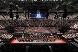 『サントリー1万人の第九』2024年の会場の様子 　　　　　　　　　(C)MBS／サントリー１万人の第九