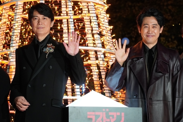 福山雅治“バディ”大泉洋に感謝、北海道ロケは「安心感」　でも本音は？【「映画ラストマン FIRST LOVE」イルミ点灯式】 : 映画ニュース