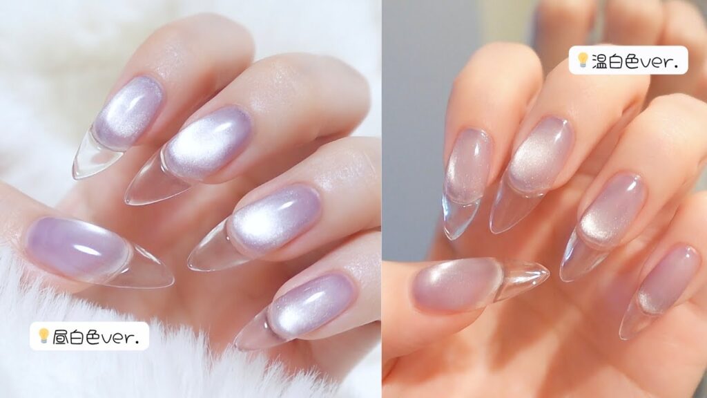 【セルフネイル🔰】クリアフレンチネイルのやり方💜｜マグネットネイル🧲｜SHEIN｜シンプルネイル｜長さ出しネイル💅