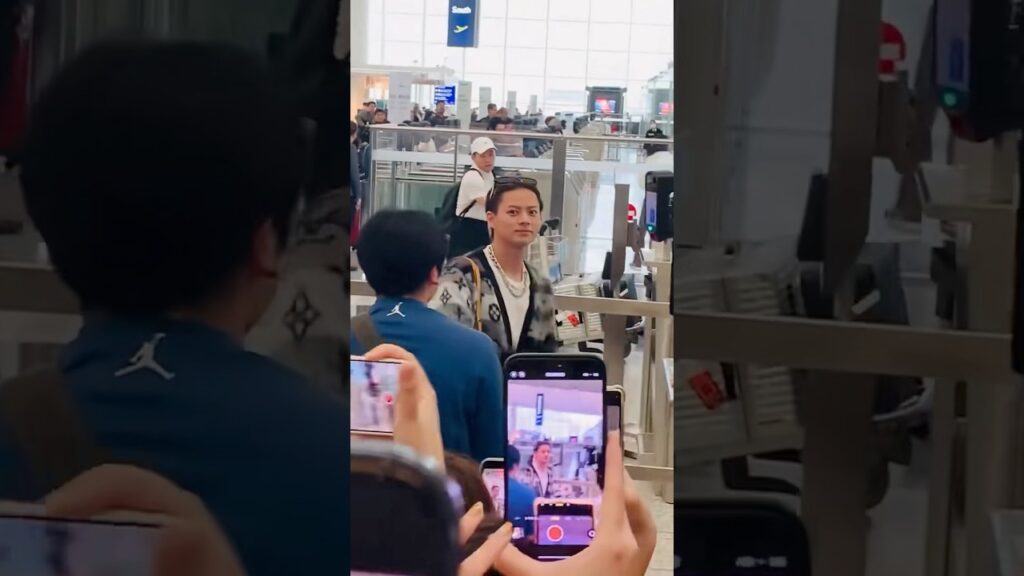 空港で撮影された平野紫耀がイケメンすぎる✨#平野紫耀