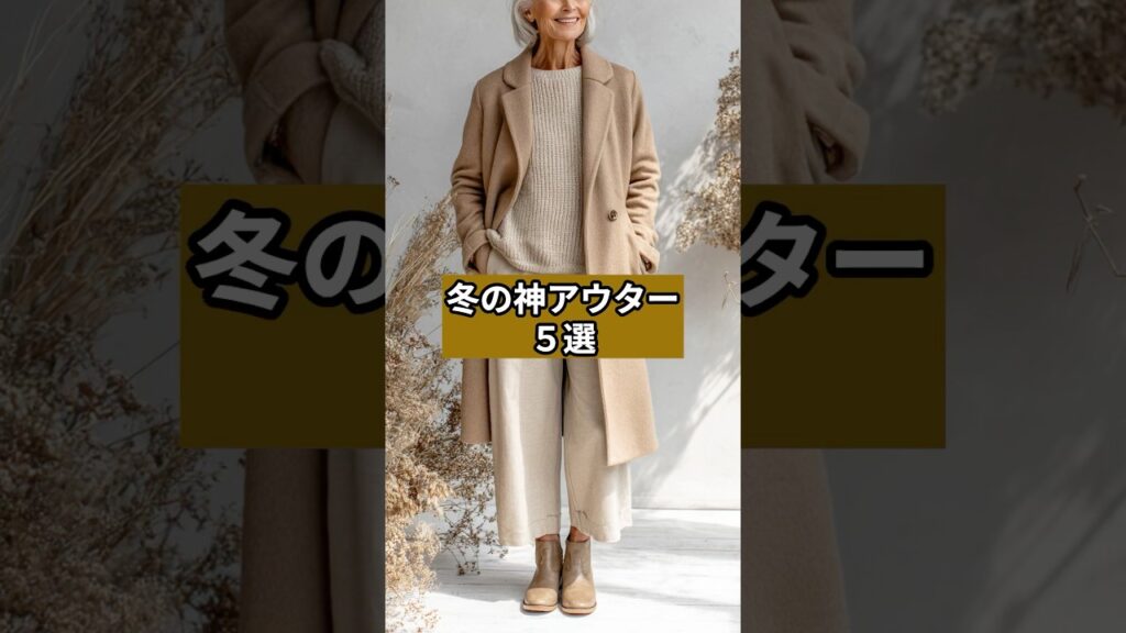 【シニアファッション】冬の神アウター５選