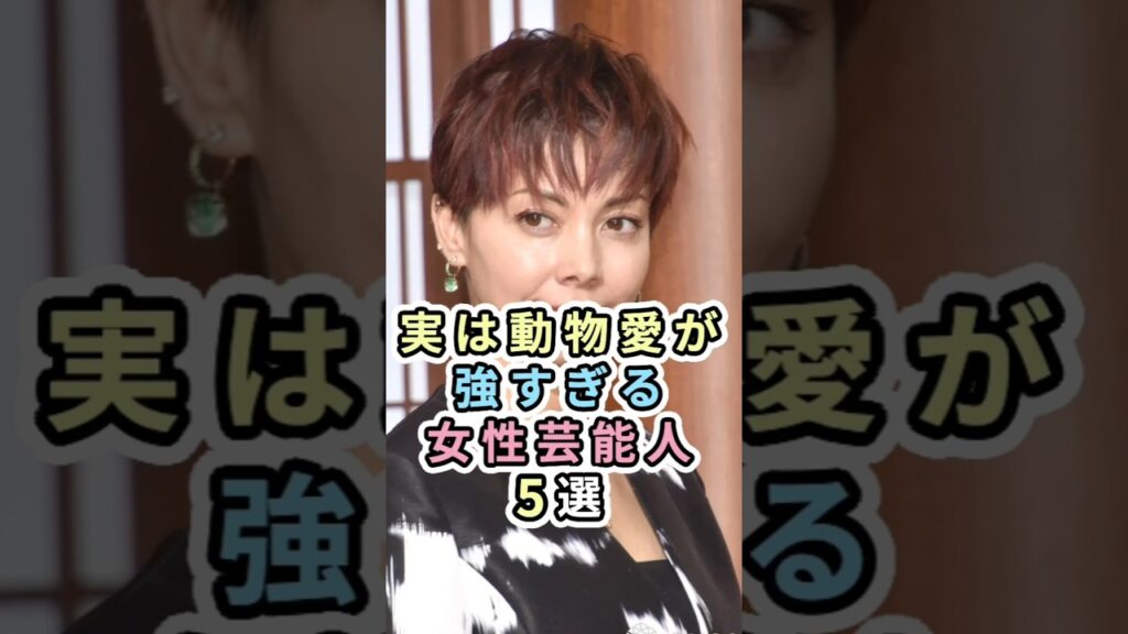 実は動物愛が強すぎる女性芸能人5選　#女性芸能人 #芸能人 #雑学 #shorts