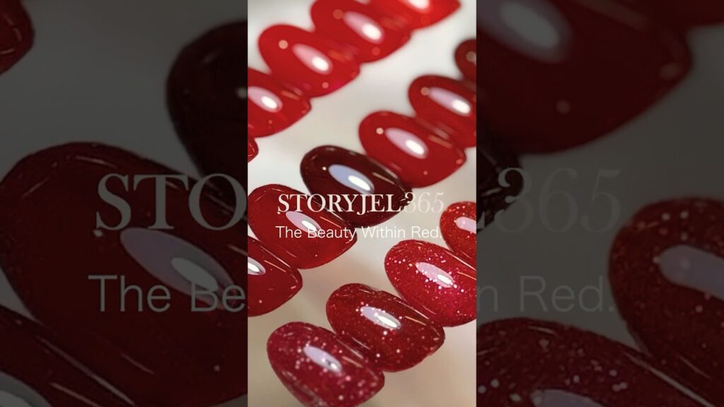 STORYJEL365 冬におすすめの赤デザイン #クリスマスネイル #チェックネイル #冬ネイル