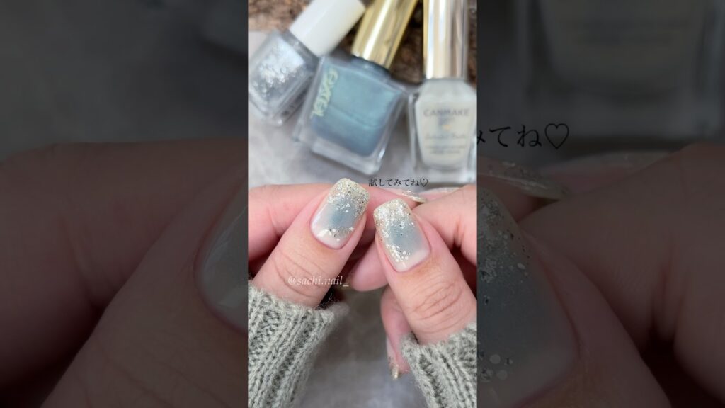 冬色チーク❄️✨詳細は本編見てね❤️ #shorts #ポリッシュ #マニキュア #セルフネイル #キャンメイク