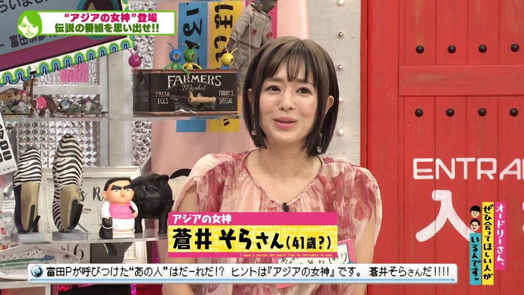 “アジアの女神”蒼井そらさんがオドぜひに登場！(オードリーさん、ぜひ会ってほしい人がいるんです。)