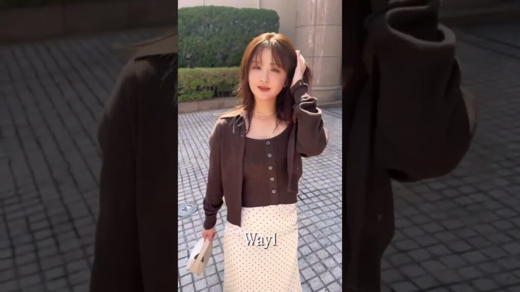 変形ツインニット #秋ファッション